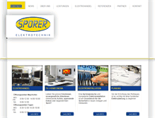 Tablet Screenshot of elektro-sporer.at